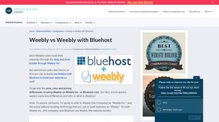 Weebly vs Weebly with Bluehost | Which One Should You Choose?