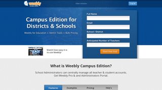 Weebly Education - Campus Edition - Home