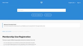Membership: User Registration – Weebly Help Center