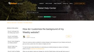 How do I customize the background of my Weebly website? – Rebel ...