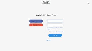 Developer Admin - Weebly