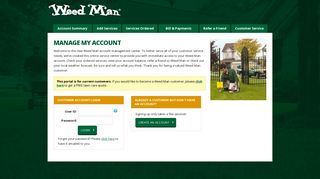 Weed Man Customer Portal