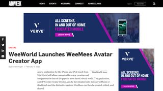 WeeWorld Launches WeeMees Avatar Creator App – Adweek