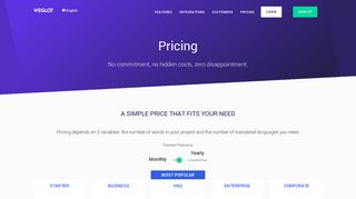 Weglot Pricing | Translate your website & grow your business