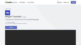 Weglot Translate – Ecommerce Plugins for Online Stores – Shopify ...