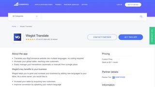 Weglot Translate | BigCommerce