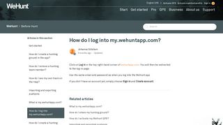 How do I log into my.wehuntapp.com? – WeHunt
