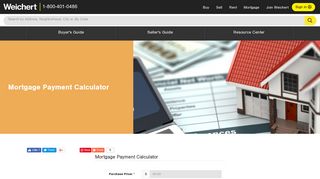 Mortgage Payment Calculator - Weichert