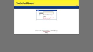 Weichert Lead Network