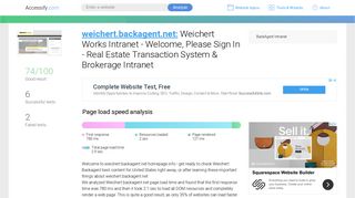 Access weichert.backagent.net. Weichert Works Intranet - Welcome ...