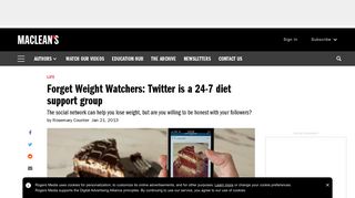 Forget Weight Watchers: Twitter is a 24-7 diet support group - Maclean's