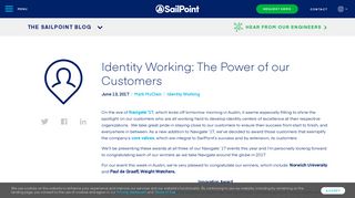 Identity Working: The Power of SailPoint Customers | SailPoint