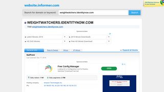 weightwatchers.identitynow.com at Website Informer. SailPoint. Visit ...