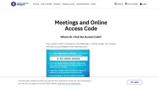 Where do I find the Access Code? | WW UK - Weight Watchers