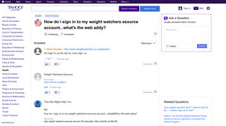 how do i sign in to my weight watchers esource account...what's ...