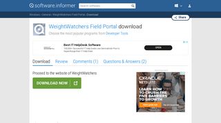 Download WeightWatchers Field Portal by WeightWatchers
