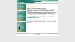 Weight Watchers Online - UniCare