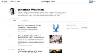 Jonathan Weisman - The New York Times