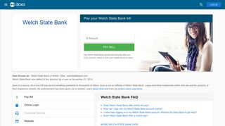 Welch State Bank: Login, Bill Pay, Customer Service and Care Sign-In