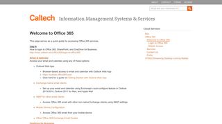 Office 365 - Information Management Systems & Services