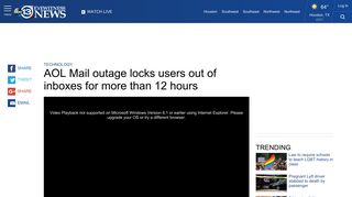 AOL Mail outage locks users out of inboxes for more than 12 hours ...