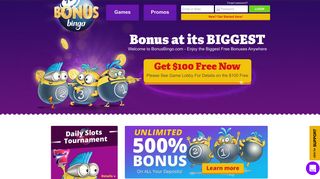Bonus Bingo, Free Bonuses Bingo & Slots | BonusBingo.com