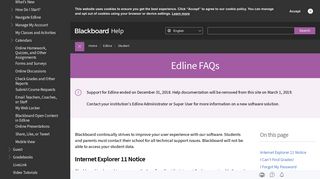 Edline FAQs | Blackboard Help