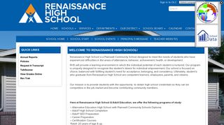 Welcome To Renaissance High School! - Renaissance High School