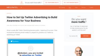 How to Set Up Twitter Advertising to Build Awareness for Your Business