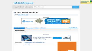 citrix.wellcare.com at WI. Netscaler Gateway - Website Informer