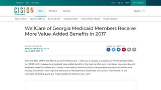 WellCare of Georgia Medicaid Members Receive More Value-Added ...