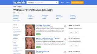Kentucky WellCare Psychiatrists - WellCare Psychiatrist Kentucky ...