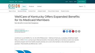 WellCare of Kentucky Offers Expanded Benefits for Its Medicaid ...