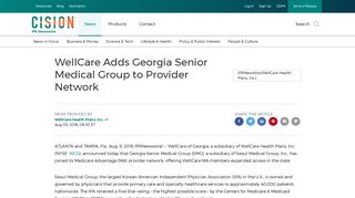 WellCare Adds Georgia Senior Medical Group to Provider Network
