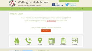 Hapara Login | Wellington High School