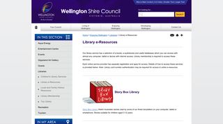 Wellington Shire Council Library e-Resources