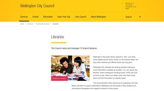 Libraries - Wellington City Council