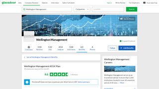 Wellington Management Employee Benefit: 401K Plan | Glassdoor