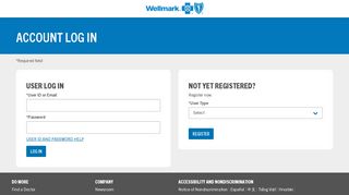 Log In Page | Wellmark Blue Cross and Blue Shield