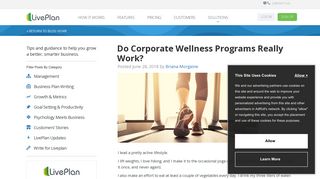 Do Corporate Wellness Programs Really Work? | LivePlan Blog