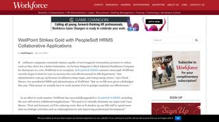 WellPoint Strikes Gold with PeopleSoft HRMS Collaborative ...