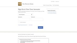 Sign On to View Your Accounts | The Private Bank | Wells Fargo
