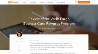 Review of the Wells Fargo Business Card Rewards Program - Fundera