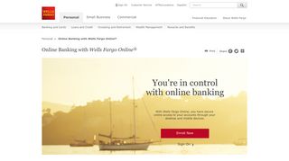 Online Banking - Online Savings & Checking Accounts - Wells Fargo