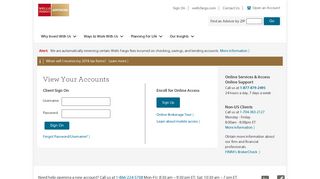 Sign on to View Your Wells Fargo Advisors Accounts