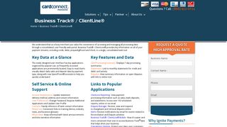 Business Track® / ClientLine® - Accept Credit Card Payment, Internet ...