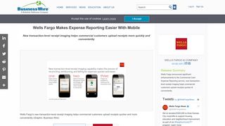 Wells Fargo Makes Expense Reporting Easier With Mobile | Business ...