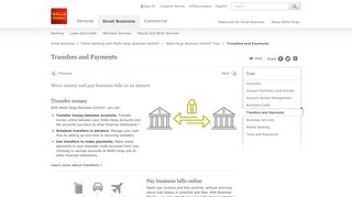 Transfers and Payments – Wells Fargo Business Online Tour
