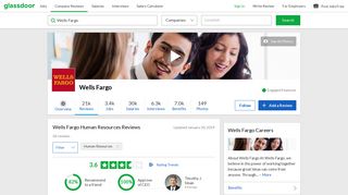Wells Fargo Human Resources Reviews | Glassdoor