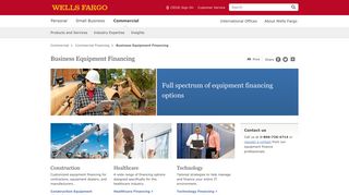 Business Equipment Financing & Leasing – Wells Fargo Commercial